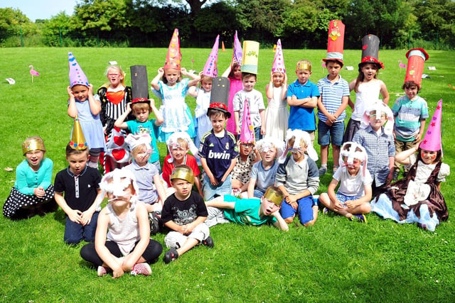 Greatham Primary School pupils enjoying the Mad Hatters tea party. Remember this from six years ago?