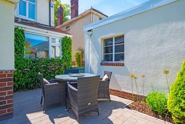 Step onto this block-paved patio from the bi-folding doors at the back of the property.