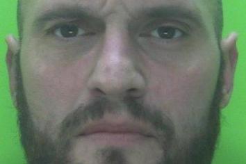 Pictured is Dannie Robinson, aged 38, of Lilac Road, Hucknall, who appeared at Nottingham Crown Court on January 6, and was jailed for seven years after pleading guilty to possessing a firearm with intent to cause fear of violence and to affray. Robinson was jailed after forensics specialists found his DNA on a gun recovered by police investigating reports of three men attacking a car with hammers and bats in January, 2020, in Sutton-in-Ashfield. Co-accused Gareth Martin, aged 32, of Larch Gardens, Bulwell, was sentenced to 12 months of custody suspended for 18 months after pleading guilty to affray.