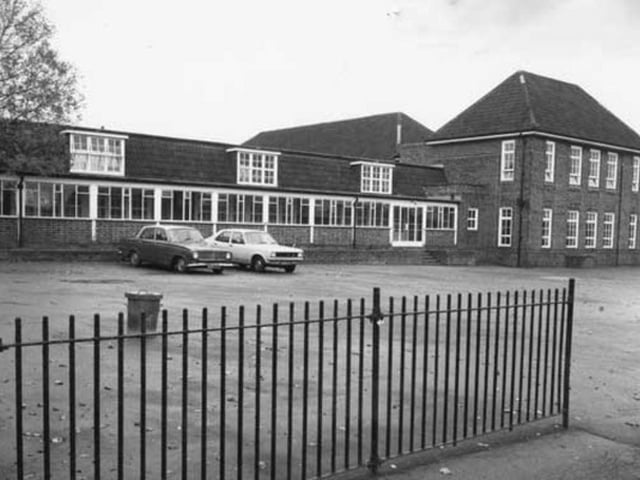 Wisewood Secondary School, on Rural Lane, Sheffield, in October 1977.