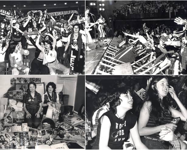 The Bay City Rollers in Sheffield and local fans