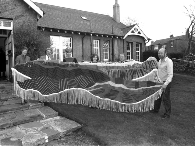 Britain's largest tapestry at Edinburgh Dovecot Tapestry Studio in Dovecot Road, Corstorphine, March 1983 