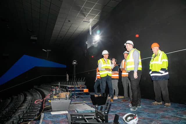 The interior of Barnsley's new 13-screen Cineworld, which is set to open in September