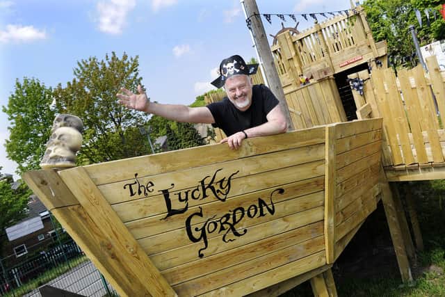 The opening of the Pirate Ship was held at the Pitsmoor Playground Adventure Park...Builder ofv the Ship Steve Pool......Pic Steve Ellis. Sheffield has the best playground in the country, according to votes in a national award.