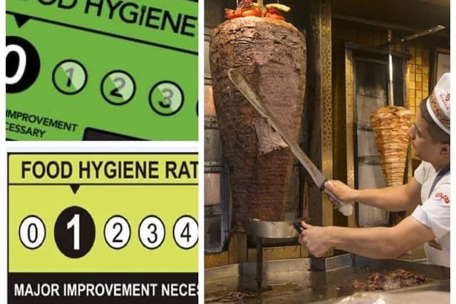 Northumberland businesses with zero or one-star food hygiene ratings.