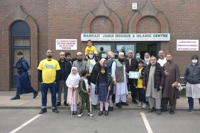 The Darnall community raised over £1,000 for the children's hospital. Picture by Shufqat Khan