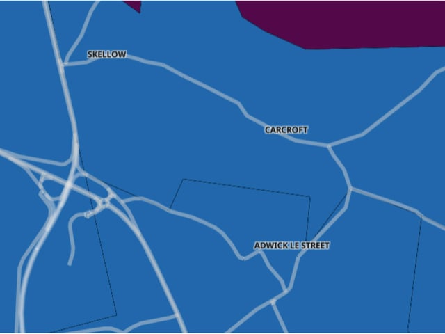 Carcroft - down 68.4%