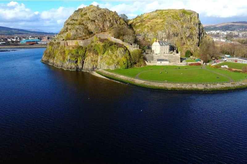 Set upon Dumbarton Rock which stands at around 204ft high, this castle was a royal refuge and sits overlooking the town of Dumbarton. Open from late August.