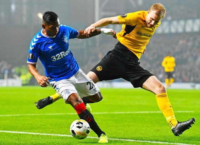 Rangers secured Europa League progress with Morelos' 30th minute goal in a 1-1 draw