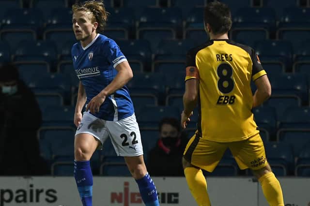 Tom Whelan came on for his Chesterfield debut in the 0-0 draw against Aldershot Town on Tuesday night.