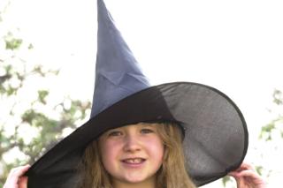 Hayley Shay aged ten from Bessacar dressed as a witch in 2003.
