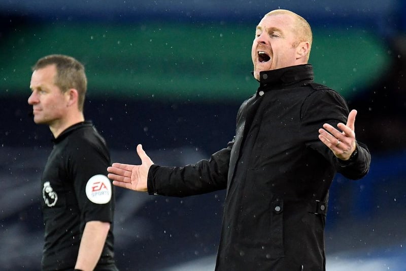 Crystal Palace want to poach Sean Dyche from Premier League rivals Burnley. (Football Insider) 

(Photo by PETER POWELL/POOL/AFP via Getty Images)