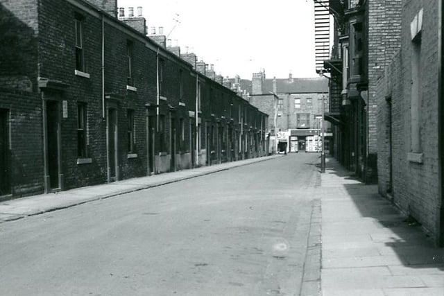 The fire escape of the Empire Theatre can be seen on the right. Photo: Hartlepool Museum Service.