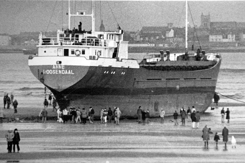 1985 was the year when the storms led to the 1,486-tonne Dutch freighter Anne Roosendaal becoming stranded on Seaton Carew sands. Did you go to see her?
