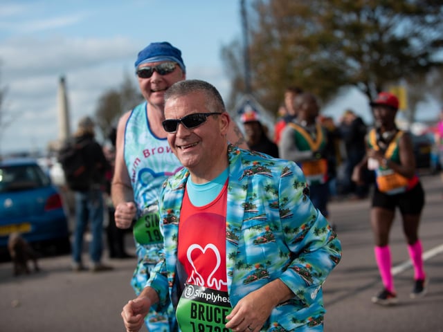 Action from the Great South Run. (201019-250)