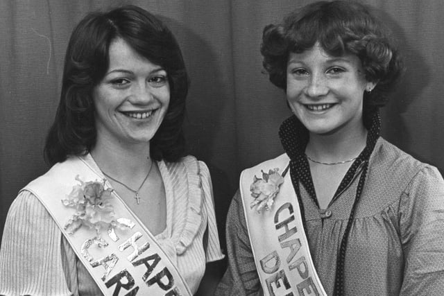 Buxton Advertiser archive, 1979, the newly selected Chapel carnival royalty