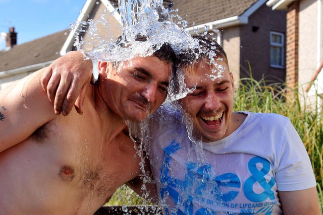 Christopher Wood (left) and Christopher Armstrong did the challenge in 2014. Did you?