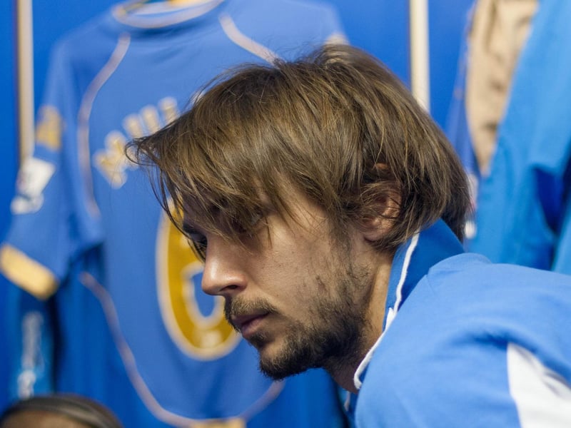 Niko Kranjcar in the Pompey dressing room before kick-off. Picture: Habibur Rahman