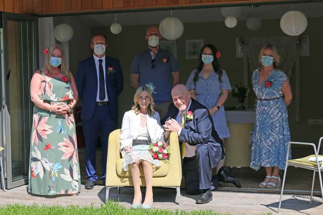 Elaine and Paul Medley enjoyed a magical wedding day thanks to the support of the team at St Luke’s Hospice