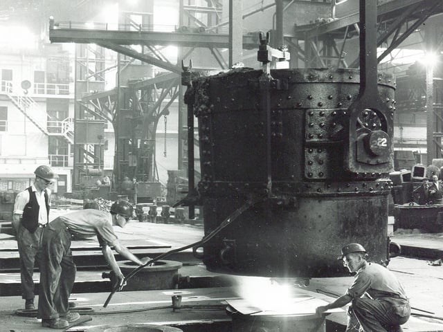Working at Firth Brown before the change to Forgemasters in 1982. Picture Firth Brown Limited, Sheffield