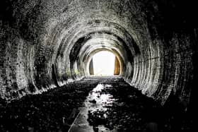 One of the stunning images taken by an urban explorer inside Chesterfield Tunnel.
