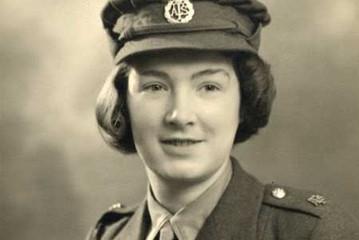 Joan Sparling in ATS (Auxiliary Territorial Service) uniform, c. 1941 (arc00342)