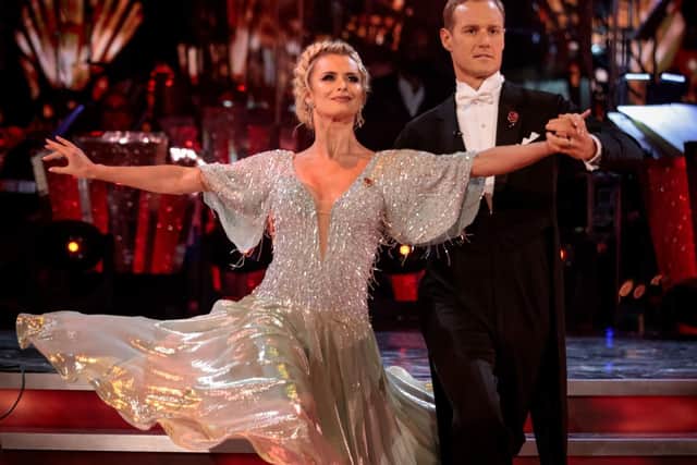 Dan and Nadiya glided across the dancefloor with an American Smooth routine that earned them their first '9' of the series from Anton Du Beke.