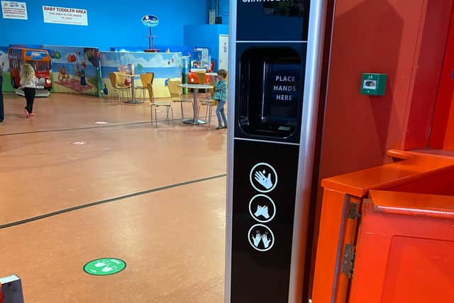 Safety measures at Play Arena.