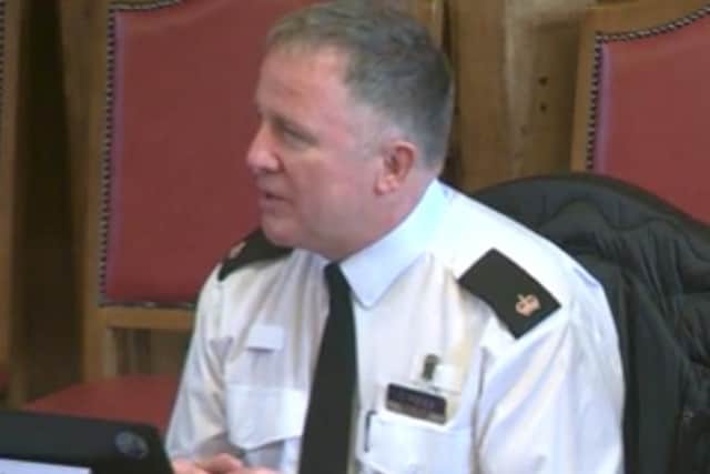 Superintendent Simon Verrall, of South Yorkshire Police, talking about fraud during a Sheffield Council scrutiny meeting.