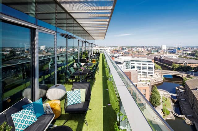 Boasting 4.3 out of five stars on Google with more than 1,500 reviews, Sky Lounge, at the Double Tree Hilton, offers one of the best views in Leeds with a wraparound outdoor terrace.