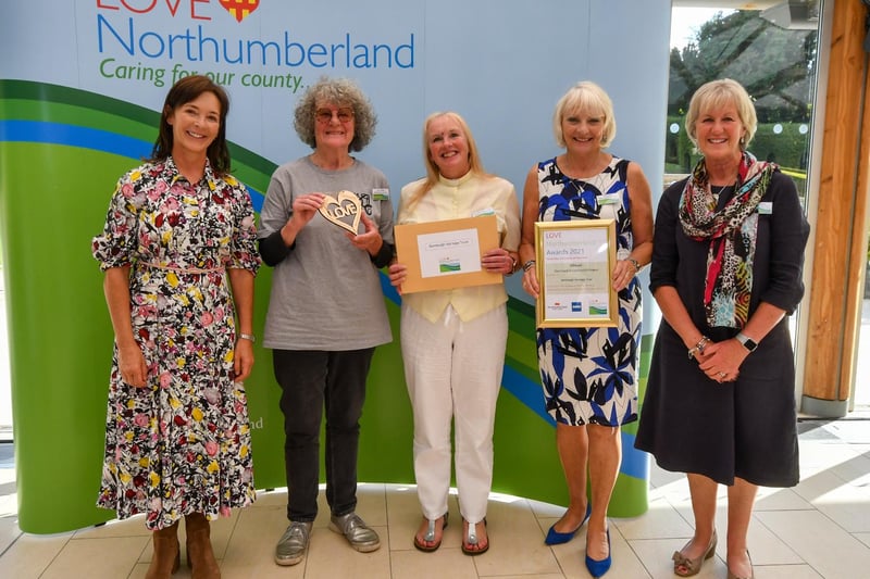 Bamburgh Heritage Trust won first prize in the Best Coast or Countryside Project for the ‘Accessing Aidan’ project which celebrates the village's remarkable Anglo-Saxon heritage.