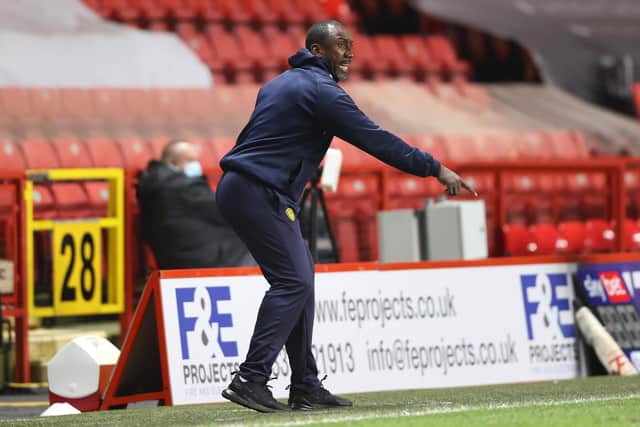 Jimmy Floyd Hasselbaink has left his role as manager of Burton Albion.