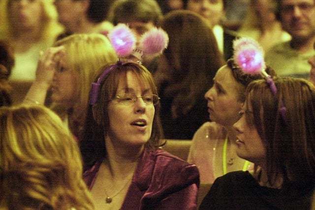 Enjoying the Donny Osmond concert at the Sheffield City Hall in March 2003