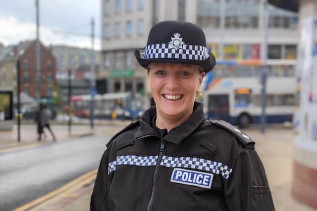 Inspector Ali Bywater is part of South Yorkshire Police, which has increased its patrols in Sheffield city centre after a numbing of stabbings and shootings.