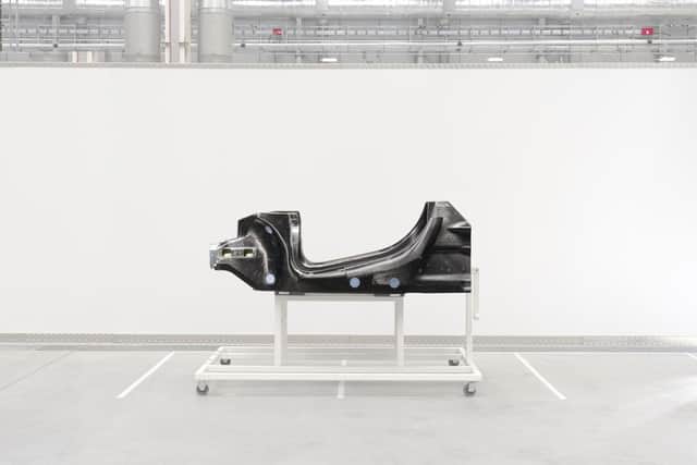 The new ‘vehicle architecture’ for hybrid and electric supercars has been ‘entirely engineered, developed and produced’ at the company’s £50m state-of-the-art McLaren Composites Technology Centre on the Advanced Manufacturing Park in Rotherham.