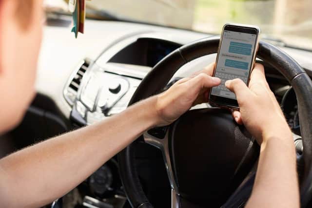 Those who drive and use their mobile phones are being targeted