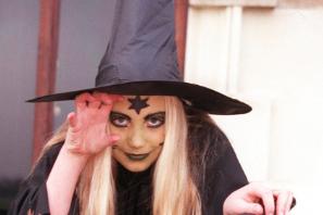 Samantha Holmes from Town Moor dressed up as a witch back in 1998.