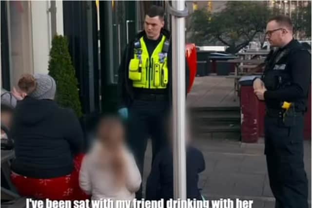 The drunken woman was surrounded by her children when police arrived. (Photo: Channel 4).