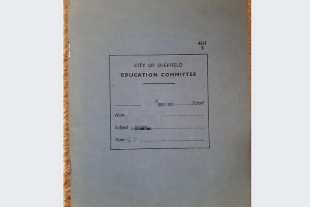 This was a familiar sight to everyone at school in Sheffield in the 70s and 80s -- the Sheffield Council-issue exercise book we all had for each subject. Many teachers insisted you covered them with paper to protect them, leading to some pretty colourful sights.