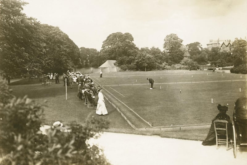 Croquet time at the Pavilion Gardens