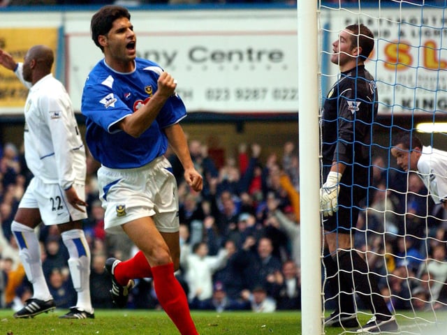 Signed for the club upon promotion to the Premier League and established himself across the back four. Captained the club under Alain Perrin, before falling out with the Frenchman. He left Pompey in 2007, joining Fulham.