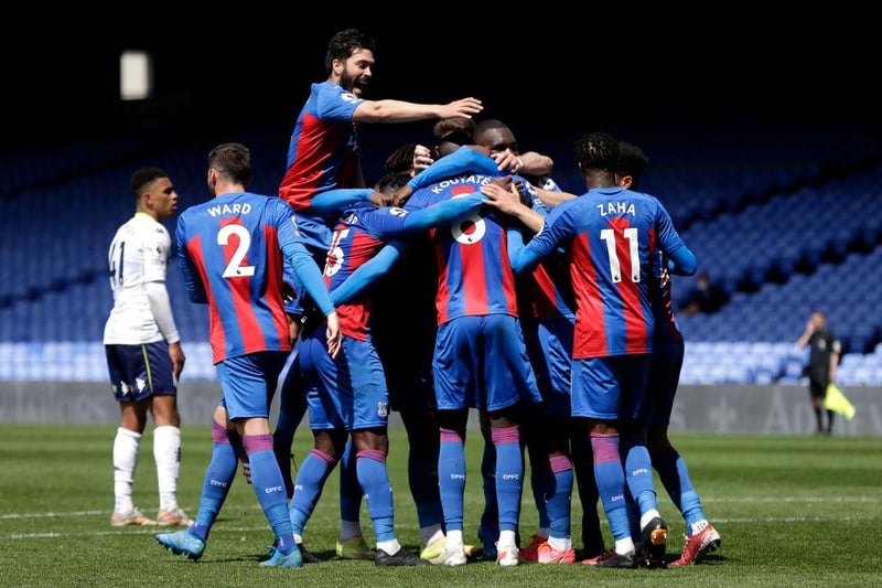 Palace picked up 53 yellows and two red cards during the 2020/21 Premier League campaign.