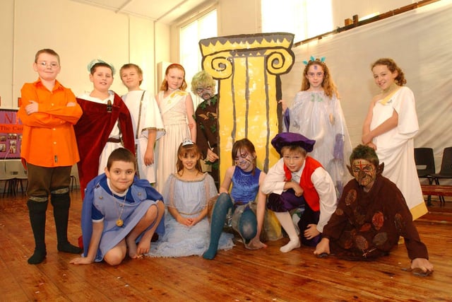 The school play in 2004 was A Midsummer Night's Dream but who are the stage stars in this photo?