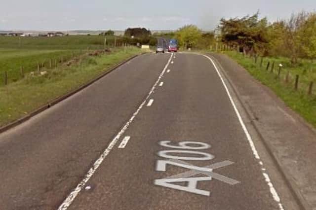 Temporary traffic lights will be in place on the A706, Bo'ness on Friday, November 20 from 9.15am-4pm. Picture: Google.