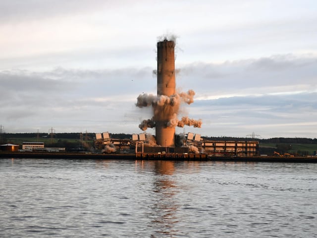 The impact of the detonation is evident