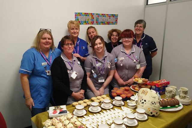 Pictured are staff in the Community Nursing Support Service in the Portsmouth district, who were nominated by healthcare support worker, Sarah Byles.