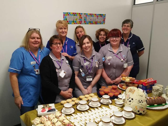 Pictured are staff in the Community Nursing Support Service in the Portsmouth district, who were nominated by healthcare support worker, Sarah Byles.