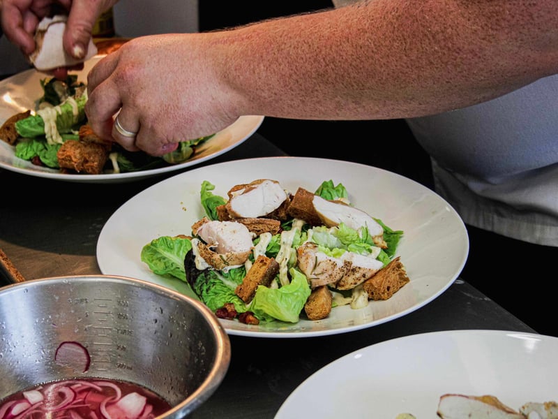 One of the dishes from the new menu created by Luke