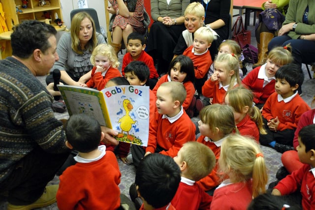 The book corner at Barnes Nursery which won a prize in the National Year of Reading competition in 2008.