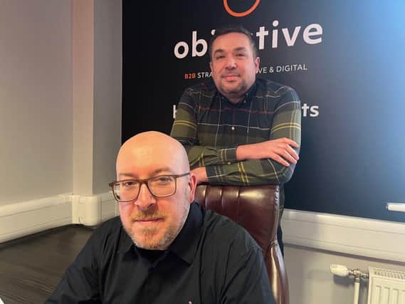 Objective Creative and Digital Director Carl Richardson (left) and Managing Director Dan Broadbent